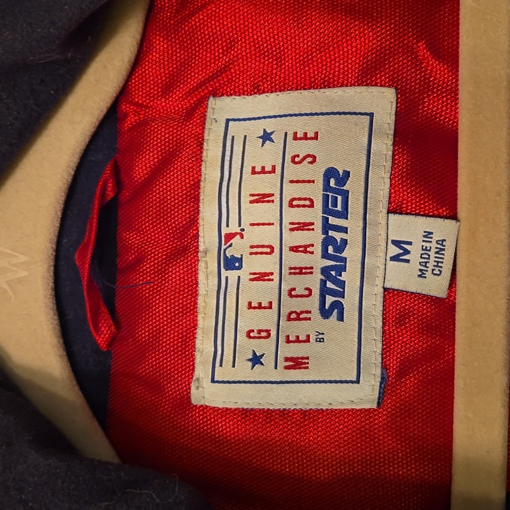 Vtg Men's Indians/Chief Wahoo Genuine Merchandise Starter Jacket - Picture 6 of 12